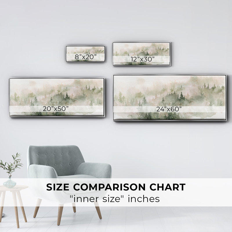 Misty Mountain Sides- Framed Canvas