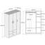 Vianne 3 Door Manufactured Wood Wardrobe-1317848049