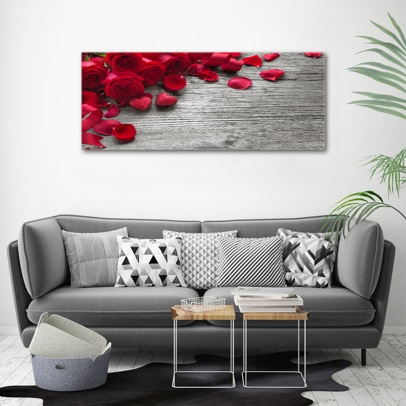 Red Roses - Wrapped Canvas Print