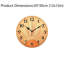 Horloge murale orange 12 po x 12 po Sunburst