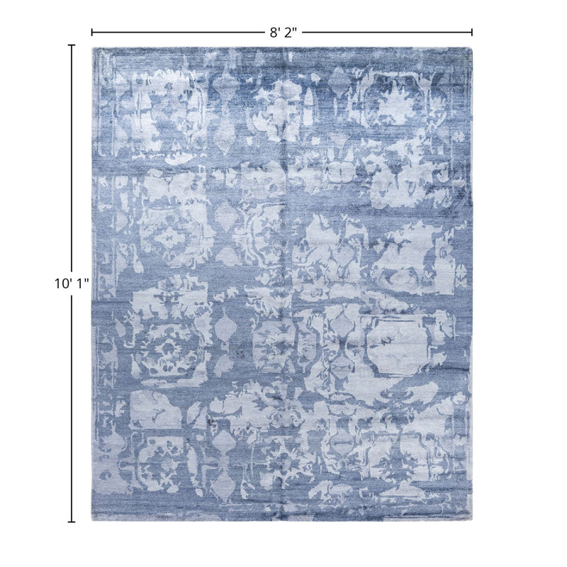 Overdyed One-of-a-Kind 8' 2" X 10' 1" Hand Knotted Area Rug