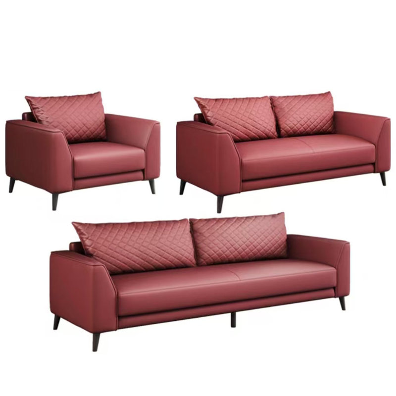 Combinaison de bureau simple et moderne pour hôtel, Rouge