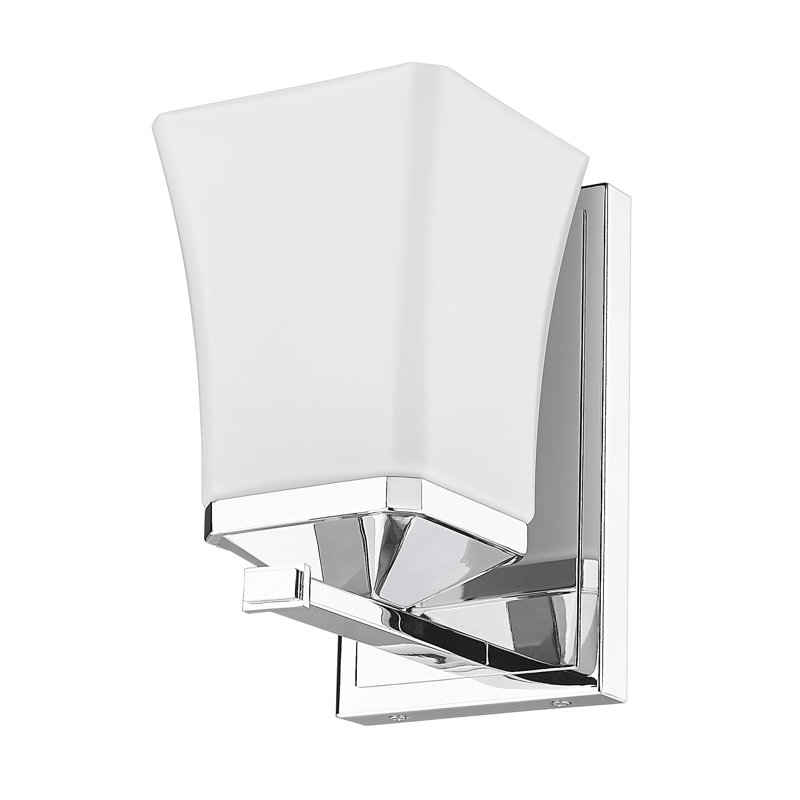 Rohrersville Steel Flush Mounted Sconce, Chrome