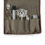 10-Piece Bar Tool Set Roll Up Waxed Canvas Travel Cocktail  Kit