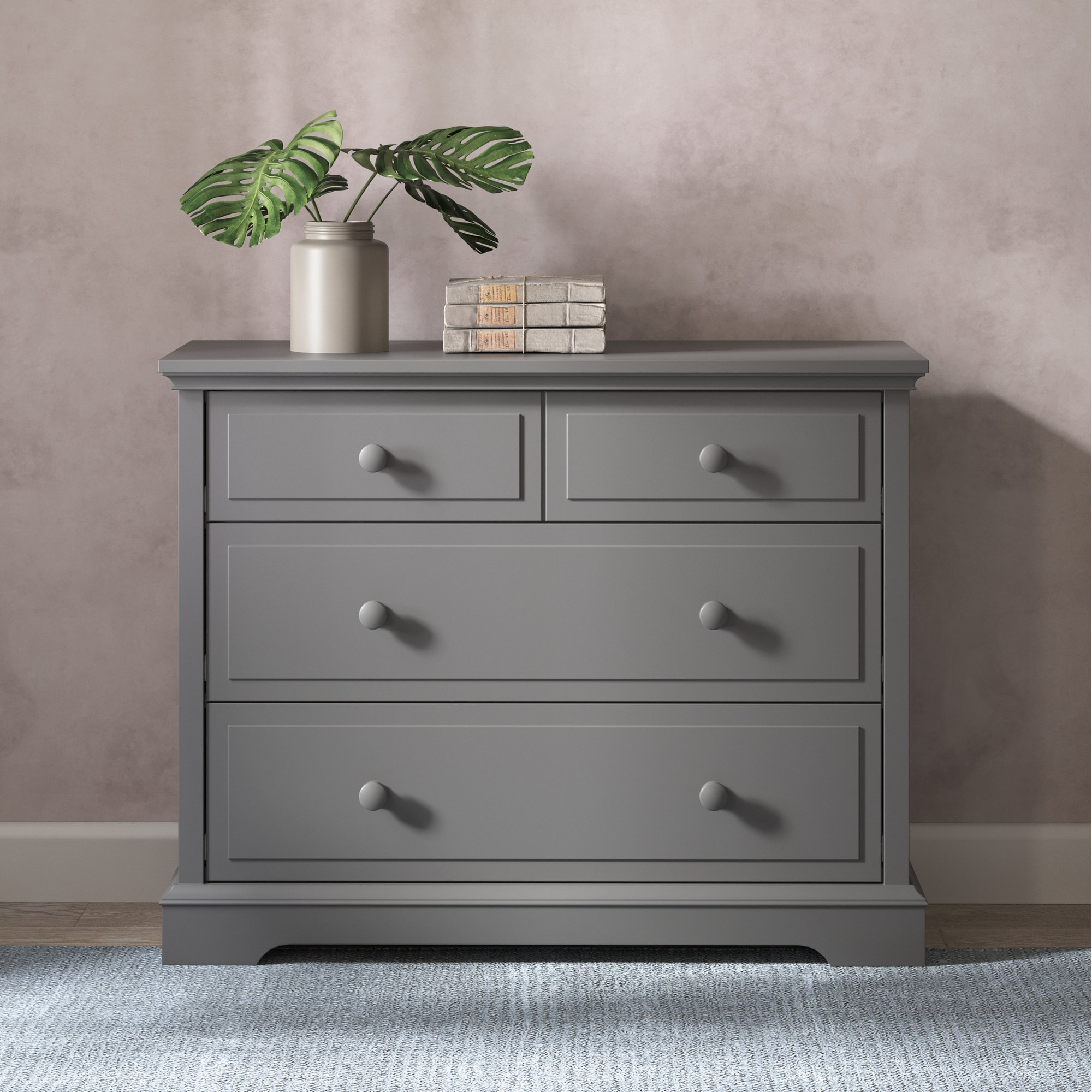 Universal Select 3 Drawer Dresser, Cool Gray