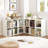 6-Cube Bookcase Modern 3-Tier Storage Organizer Horizontal Vertical Bookshelf