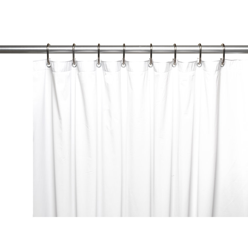 Doublure de rideau de douche simple Dareios PEVA, Super transparent, H 72 po x l 36 po