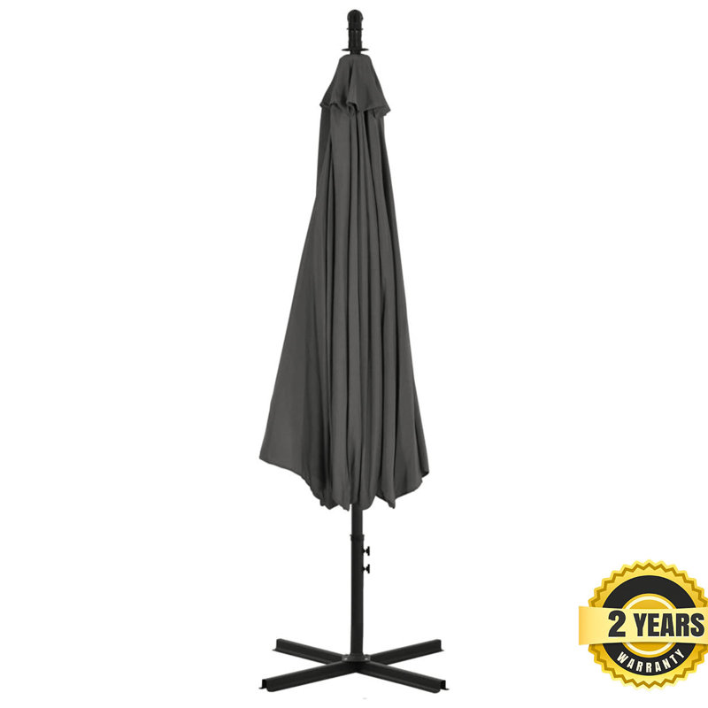 Meilani 300cm Cantilever Parasol, Anthracite