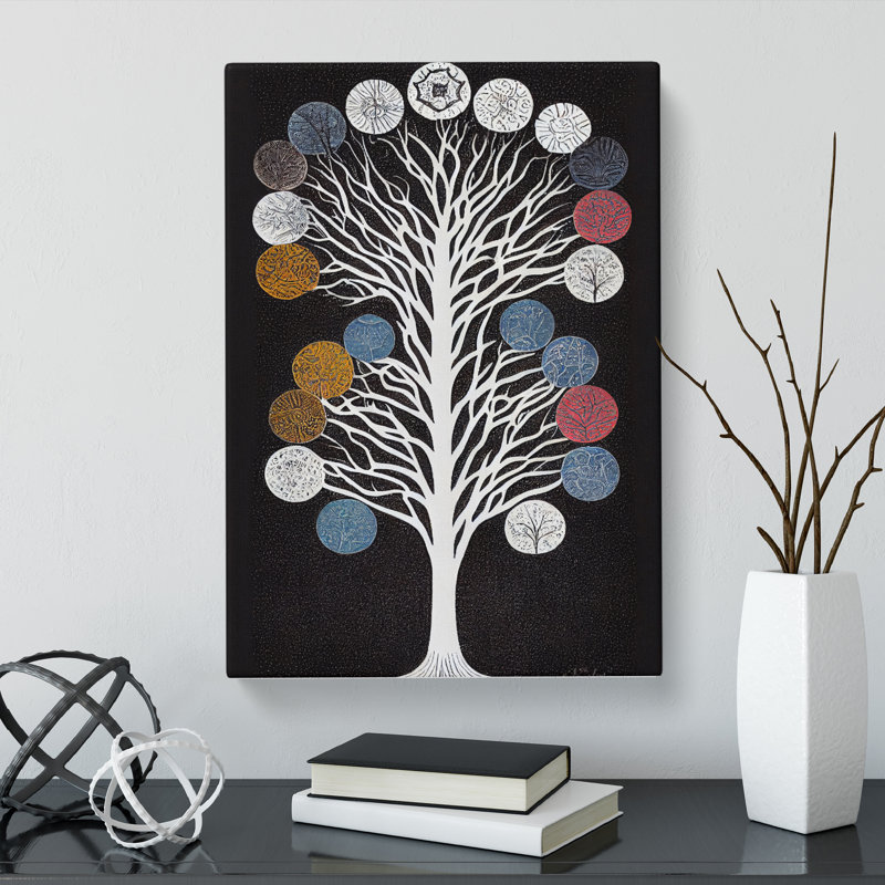 Contemporary Tree Vol.3 - Wrapped Canvas, 50cm H x 35cm W x 3cm D