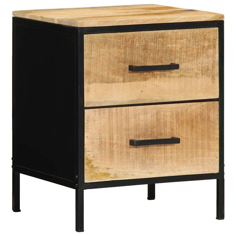 40cm W Solid Wood Bedside Table