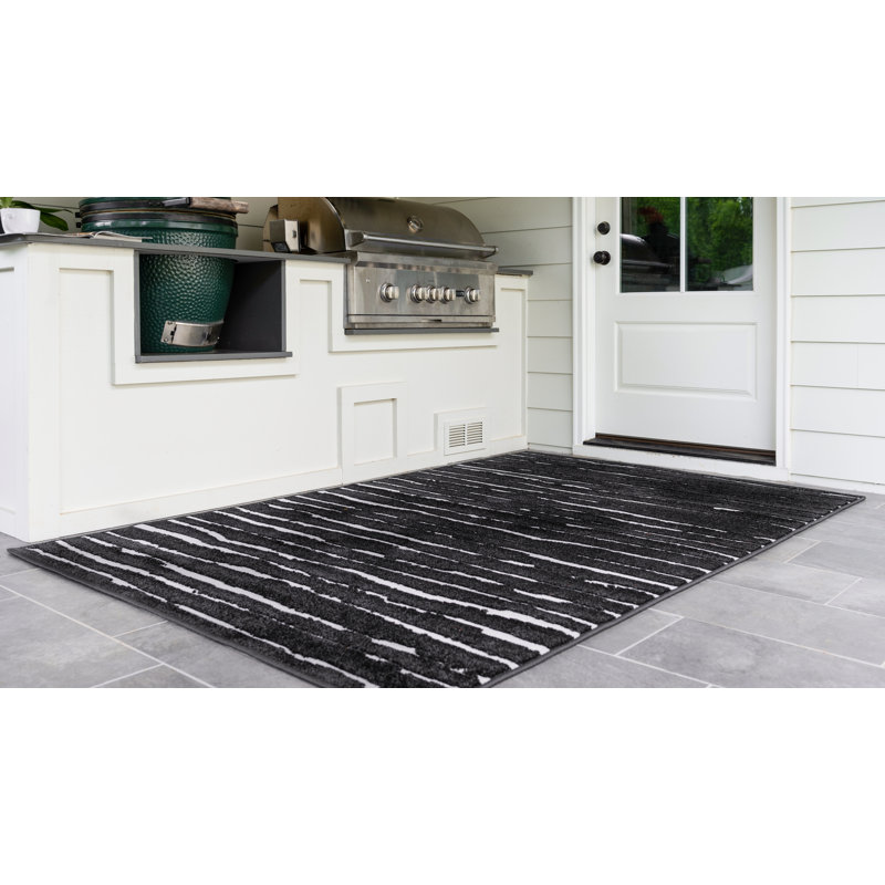 Striped Indoor Rug, Rectangle 8' x 10'