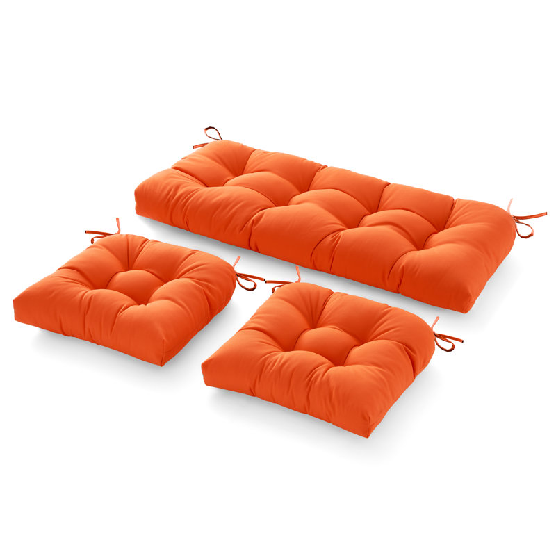 Outdoor 5'' Seat / Back Cushion, Orange