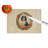 Cavalier Spaniel Christmas Flowers Glass Cutting Board