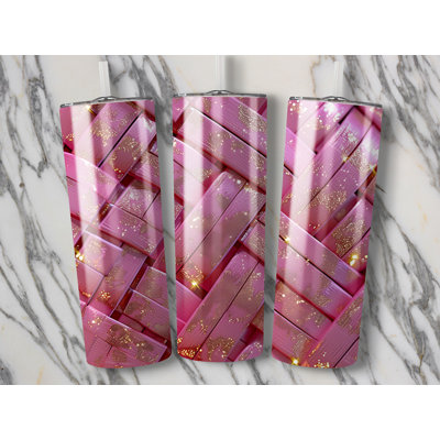 Choose Handmade Tumblers 591ml Vacuum Insulated Stainless Steel (18/8) Travel Tumbler with Straw