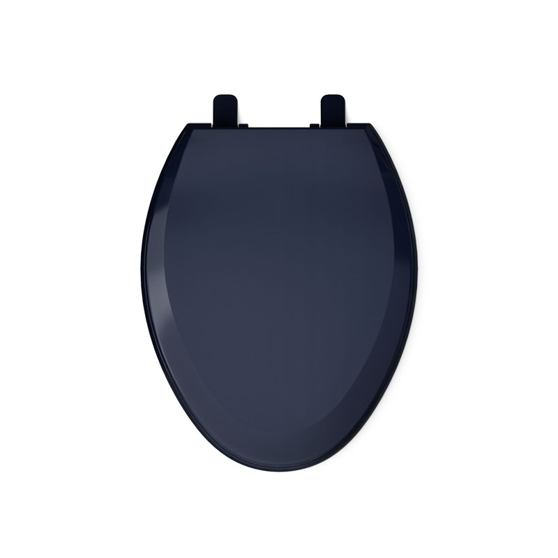 Lustra with Quick-Release Hinges Toilet Seat, Navy, Elongated