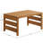 Barton Outdoor Eucalyptus Wood Slotted Coffee Table, Brown