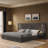 Upholstered Bed Frame With Headboard-1420061660-1420061658