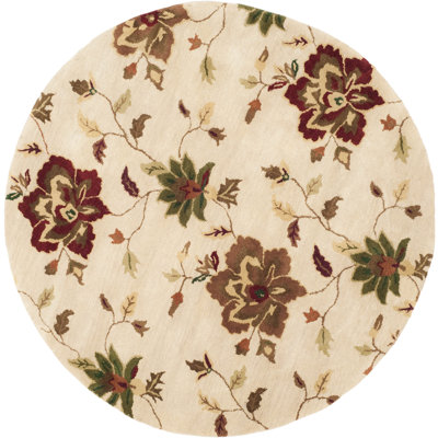 Arber Hand Tufted Wool Floral Rug