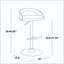 Repose-pieds de tabouret de bar réglable - ensemble de 2-702608772