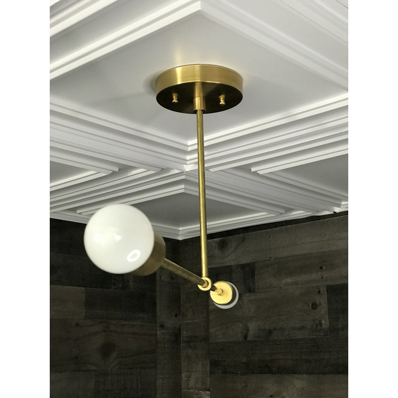 Ove 2 - Light Kitchen Island Pendant, Raw Brass