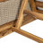 Modern Coastal Solid Acacia Wood Adjustable Outdoor Chaise Lounge with Cushions and Woven Rattan-124119142