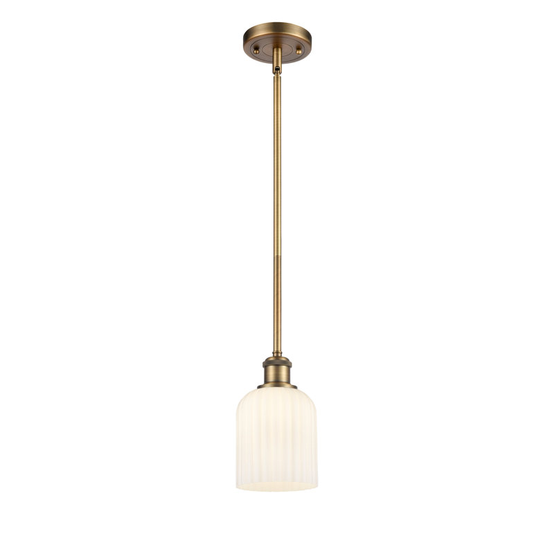 Luminaire suspendu 5 lumières Ballston Addeline, Laiton brossé, Grainé