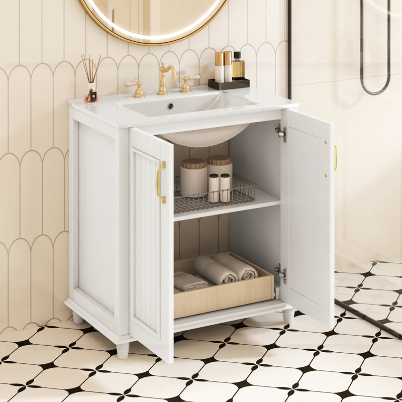 Meuble-lavabo 30 po avec lavabo en céramique