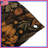 Orange Floral Pattern Wall Tapestry - Flowers Wall Decor-1455657695