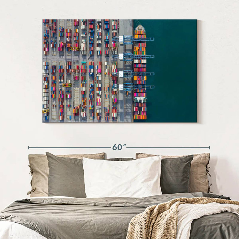 Mehar Seaport From Above, 34" H x 51" W