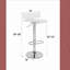 Tabouret de comptoir pivotant à 360 ° - Acrylique lisse, base chromée, réglable en hauteur?-25972161