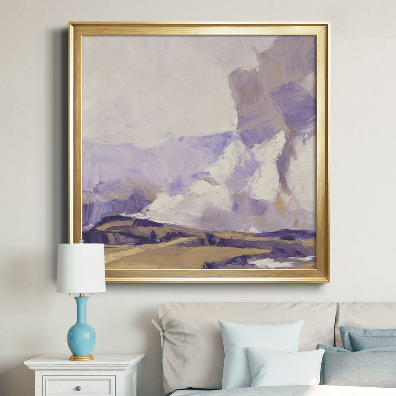 Violet Violet - cadre photo, reproduction d'art sur toile, Encadré gris, H 34,5 po x l 34,5 po x P 1,5 po