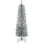 Grand sapin de Noël artificiel non éclairé 6 pi avec branches réalistes et base en acier