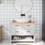 Bois massif traité avec meuble-lavabo vidaXL-113032422