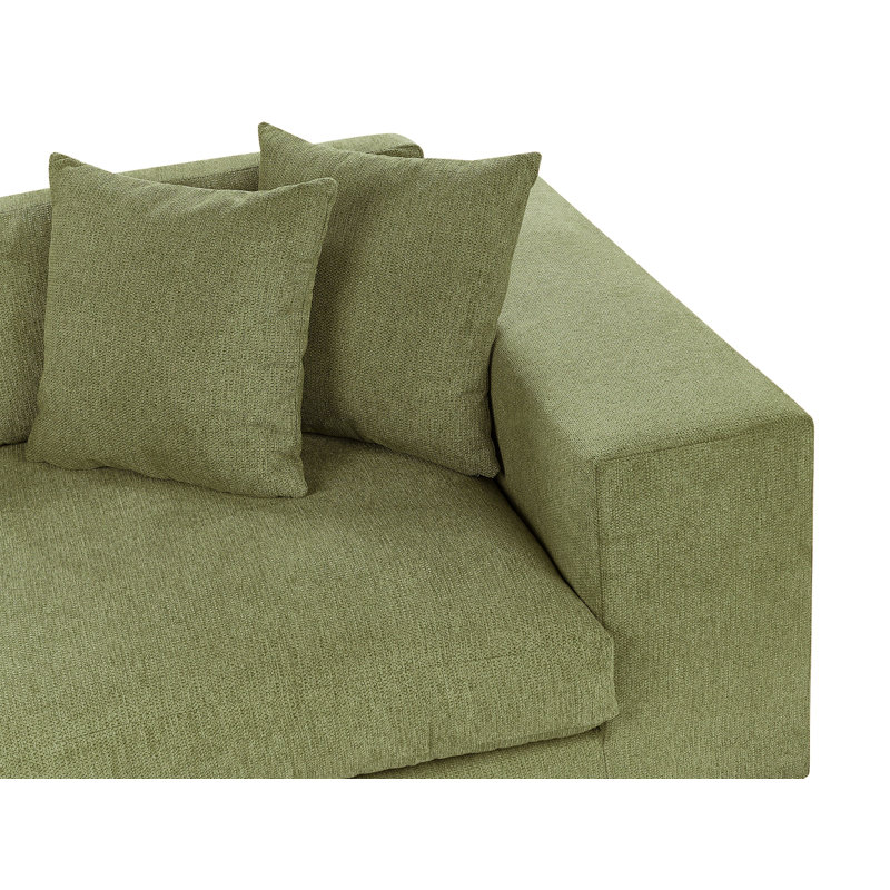 Almke 3 Seater Sofa, Green