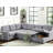 Upholstered L-Shaped Sectional Symmetrical