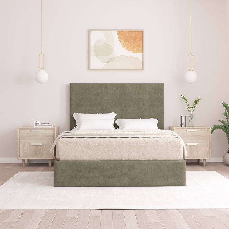 Bibian Upholstered Ottoman Storage Bed, Small Double (4'), Asphalt