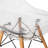 Dubuque Dining Side Chair with Metal Eiffel Base Design and Beech Wood Legs-31792414-128769423