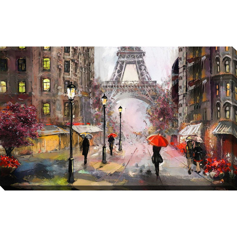 Paris - reproduction sur toile tendue, H 24 po x l 40 po x P 1,5 po