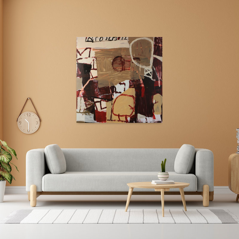 Art contemporain, art contemporain abstrait, H 48 po x l 48 po