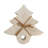 Foreside Home & Garden Set of 4 Tree Boards Whitewash Wood with Leather Tie