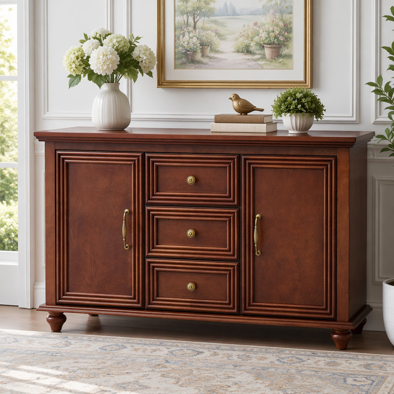 Buffet 47,3 "Mid Century, Walnut