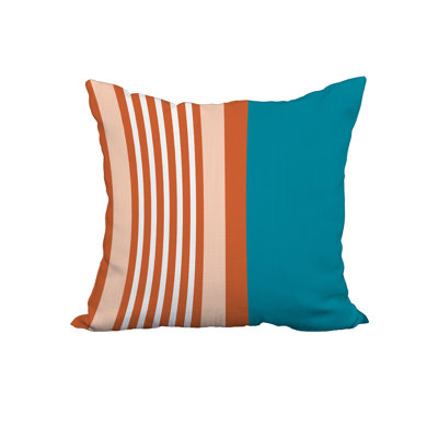 Housse de coussin en coton à rayures