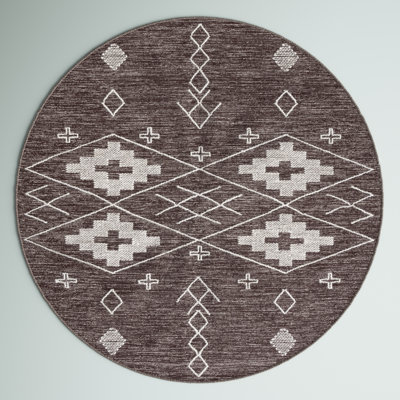 Tapis brun / ivoire Holtby Southwestern