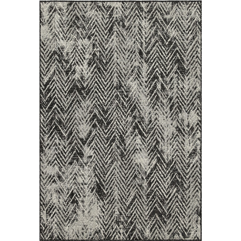 2 Ft. 7 In. X 3 Area Rug, Sunshine Gchar2011, Anthracite, Polypropylene, , Stain , Indoor & Outdoor Anthracite And