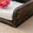 Wooden Napkin Holder with Lotus Flower Weighted Arm, Rustic Wood Napkin Holder 