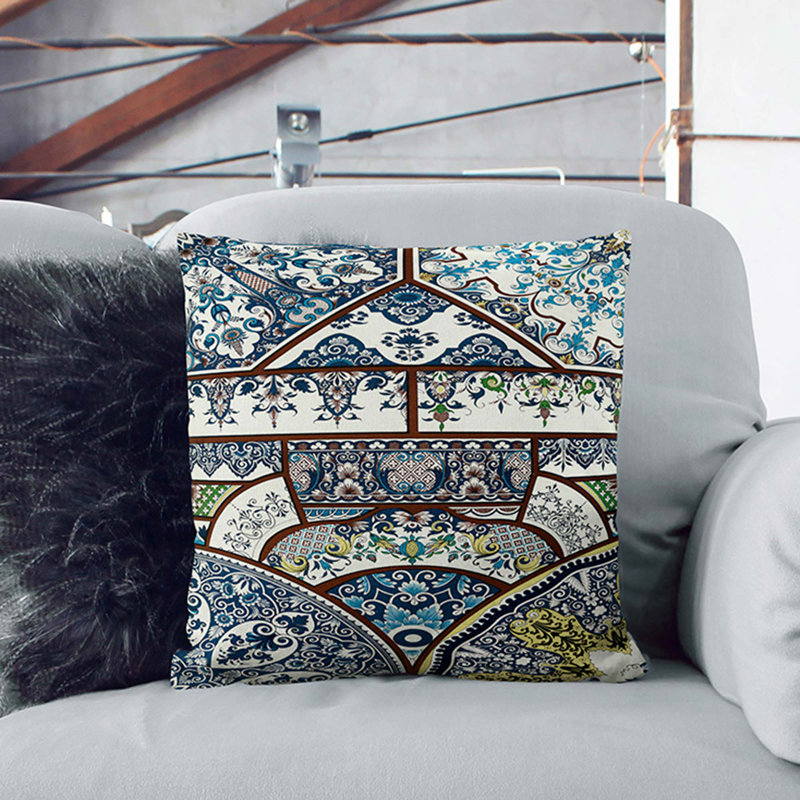 Damask Square Cushion, 40 x 40 cm