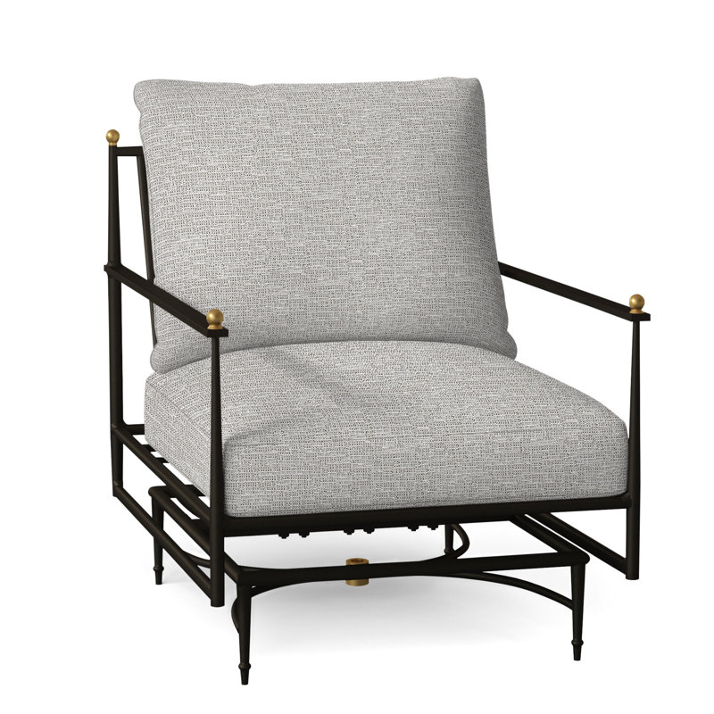 Roma Patio Armchair with Cushions, No Welt, Bali Pearl, Standard Plus