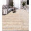 Tapis beige noué à la main de haute qualité