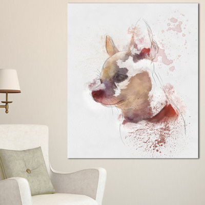 " Cute Puppy Portrait Watercolor "