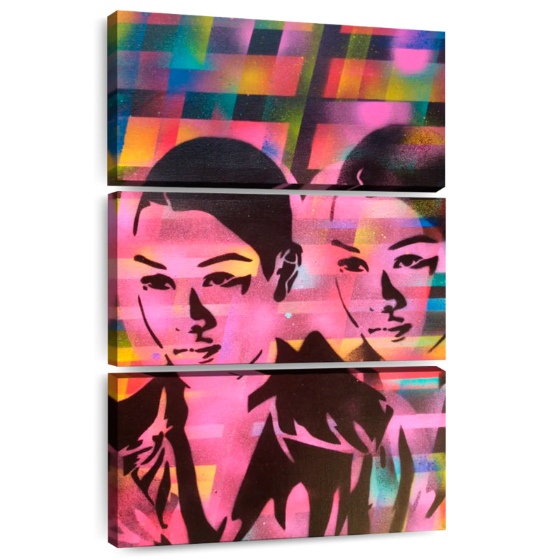 Leisha Androids Multi, 65" H x 42" W